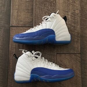 Air Jordan White and Blue Sneakers